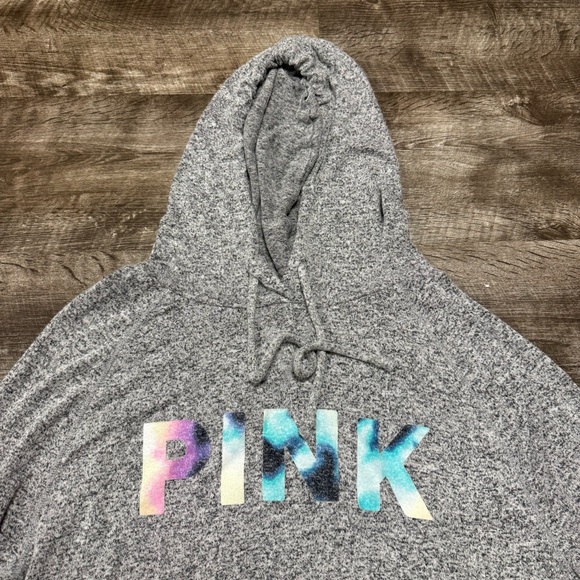 PINK By Victorias Secret Grey Hoodie Size Small - Picture 2 of 7
